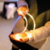 3D led lamp met zuignap - Maan - Warm wit - 20 cm - Werkt op batterijen - Kan overal opgehangen worden - Kerst verlichting