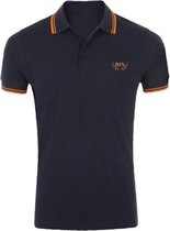 RiX Heren Polo Parker Navy-Orange - L