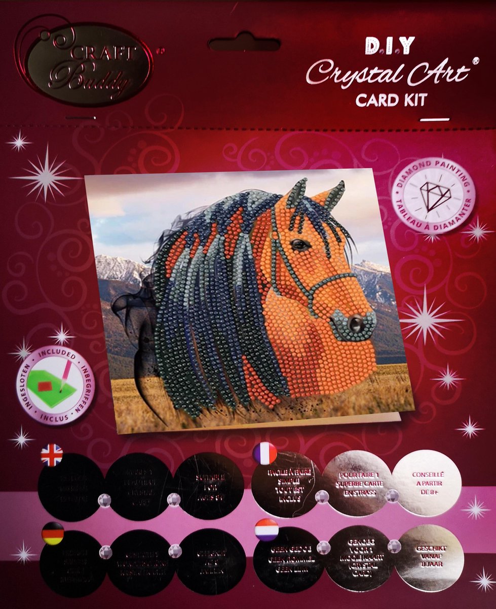 Horse Crystal Art Card Kit