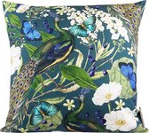 Sierkussen - Peacock Butterfly Chique - Multicolor - 60 Cm X 60 Cm