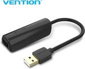 Vention USB 2.0 Ethernet LAN Adapter 10/100Mbps Zwart