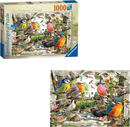 Bondgenoot Een bezoek aan grootouders Ontwapening Puzzel de mooiste inheemse vogels - 1000 stukjes | bol.com