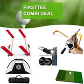 Firsttee - COMBI DEAL - STUNTPRIJZEN - Elleboogcorrector + Swing Guide + Chippingnet + Chippingmat + Swingtrainer + Premium speedtrap  - Golfswing - Golf sport - Trainer - Golf acc
