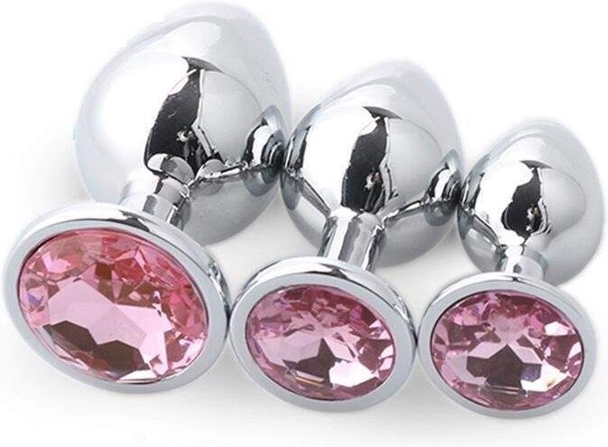 Magic Love buttplug 2,8 cm roze - totaal 1 enkele anaal plug