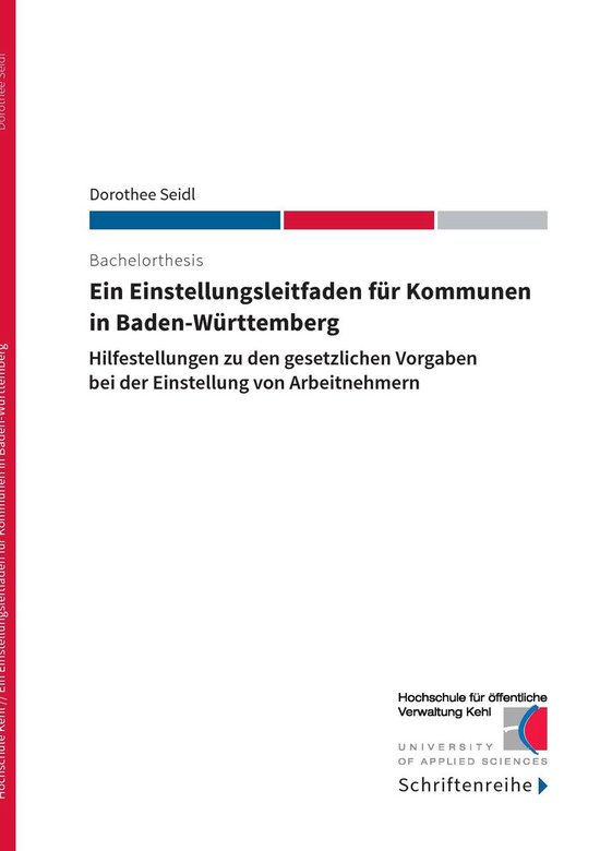 Ein Einstellungsleitfaden für Kommunen in Baden-Württember ... - cover