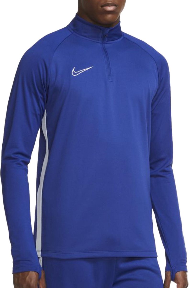 Nike Nike Dry Academy Drill Top Sporttrui - Maat XL  - Mannen - blauw/wit