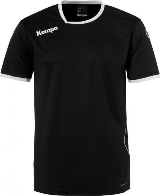 Kempa Curve Shirt Heren - Zwart / Wit - maat 128