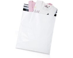 Verzendzakken voor Kleding - Verzendzakken Webshop - Retourstrip - 340mm x 420mm - 50 stuks