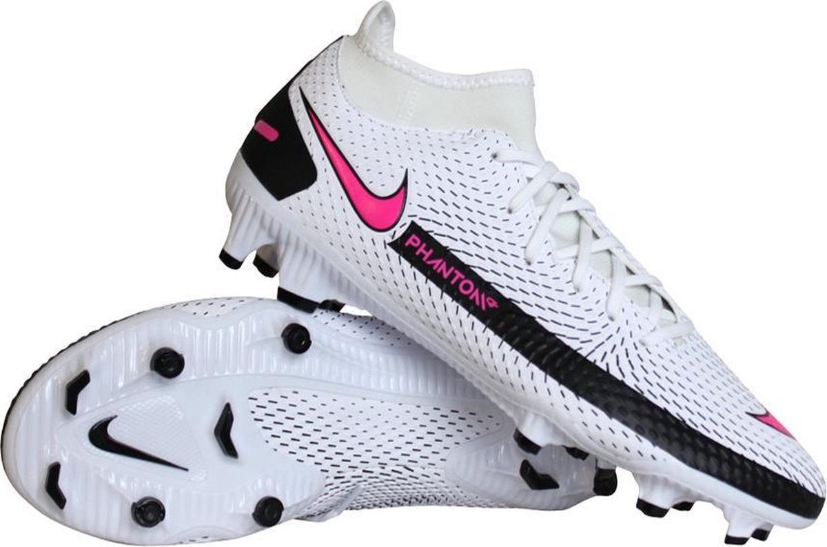 Nike Phantom GT Academy FG/MG voetbalschoenen heren wit/roze | bol