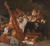 Schilderij - Johann Friedrich Grueber, Stilleven, 1662 - 1681, 100x90cm