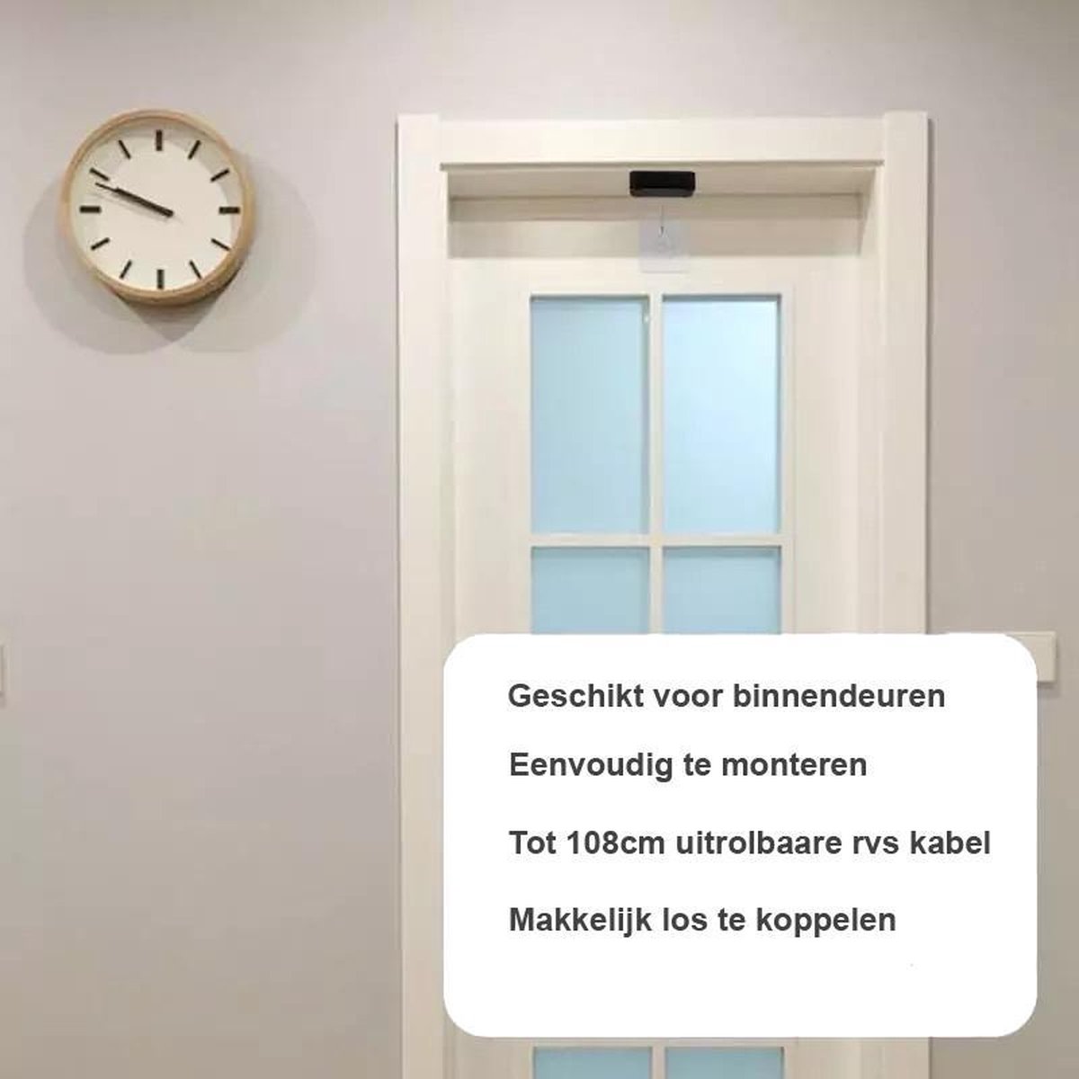 automatische deursluiter zwart 1 stuk - deurdranger roestvrij staal met
