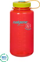 Nalgene Sustain Wide Mouth 1000ml - drinkfles - Pomegranate Sustain