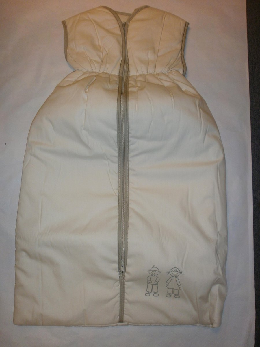slaapzak vaco zonder mouw 90 cm beige kindjes