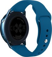 Samsung Gear S3 Sport bandje (22mm) silicone / Galaxy Watch 46mm SM-R810 blauw | Watchbands-shop.nl