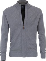 Redmond heren vest katoen - grijs/blauw melange -  Maat: S