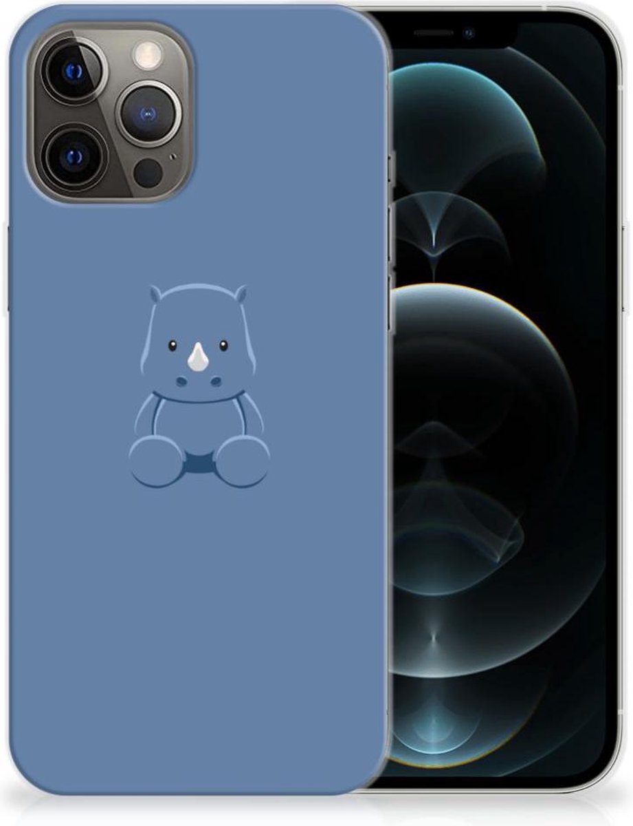 iPhone 12 Pro Max Telefoonhoesje met Naam Baby Rhino