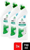 Grass WC-Gel - Toiletreiniger - 3 x 600ml - Voordeelverpakking