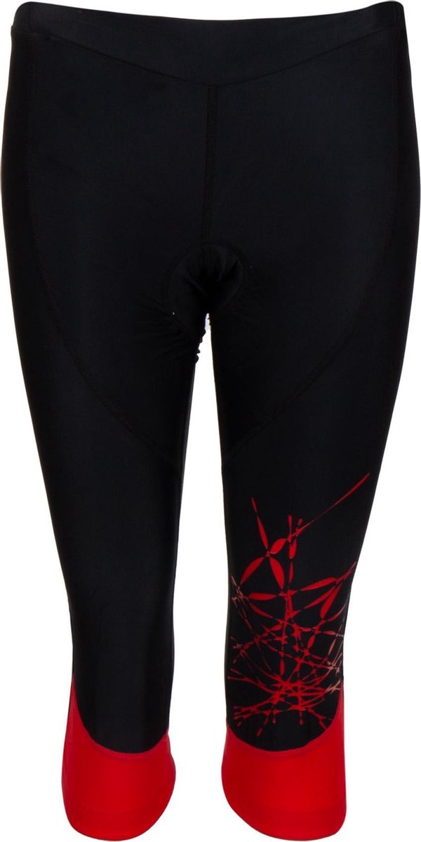 Onda Onda Tejo Knicker Fietsbroek - Maat M - Vrouwen - zwart/rood
