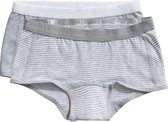 Ten Cate - Meisjes - 2-Pack Shorts Mint  - Grijs - 134/140