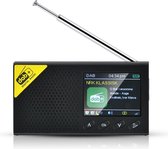 Draagbare Digitale Radio - Bluetooth 5.0 DAB+/FM digitale radio - 2,4 inch lcd-scherm stereo