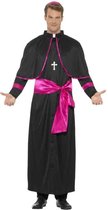 Smiffy's - Religie Kostuum - Anglicaanse Kardinaal - Man - Zwart - Large - Carnavalskleding - Verkleedkleding