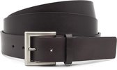 JV Belts XL riem maat bruin - heren en dames riem - 4 cm breed - Bruin - Echt Leer - Taille: 125cm - Totale lengte riem: 140cm