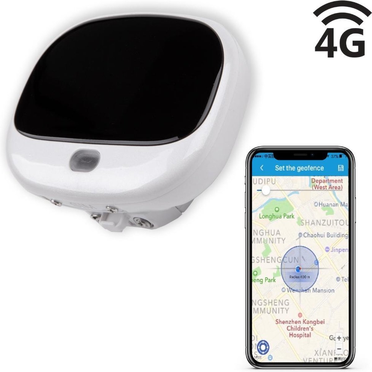 Huisdier GPS Tracker Oplaadbaar Hond Kat Kind Track & Trace