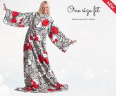 Deluxe plaids met mouwen |  Hello Kitty deken met buidelzak | Plaids | Blanket | Kerstcadeau | Plaid | Deken met mouwen | One size