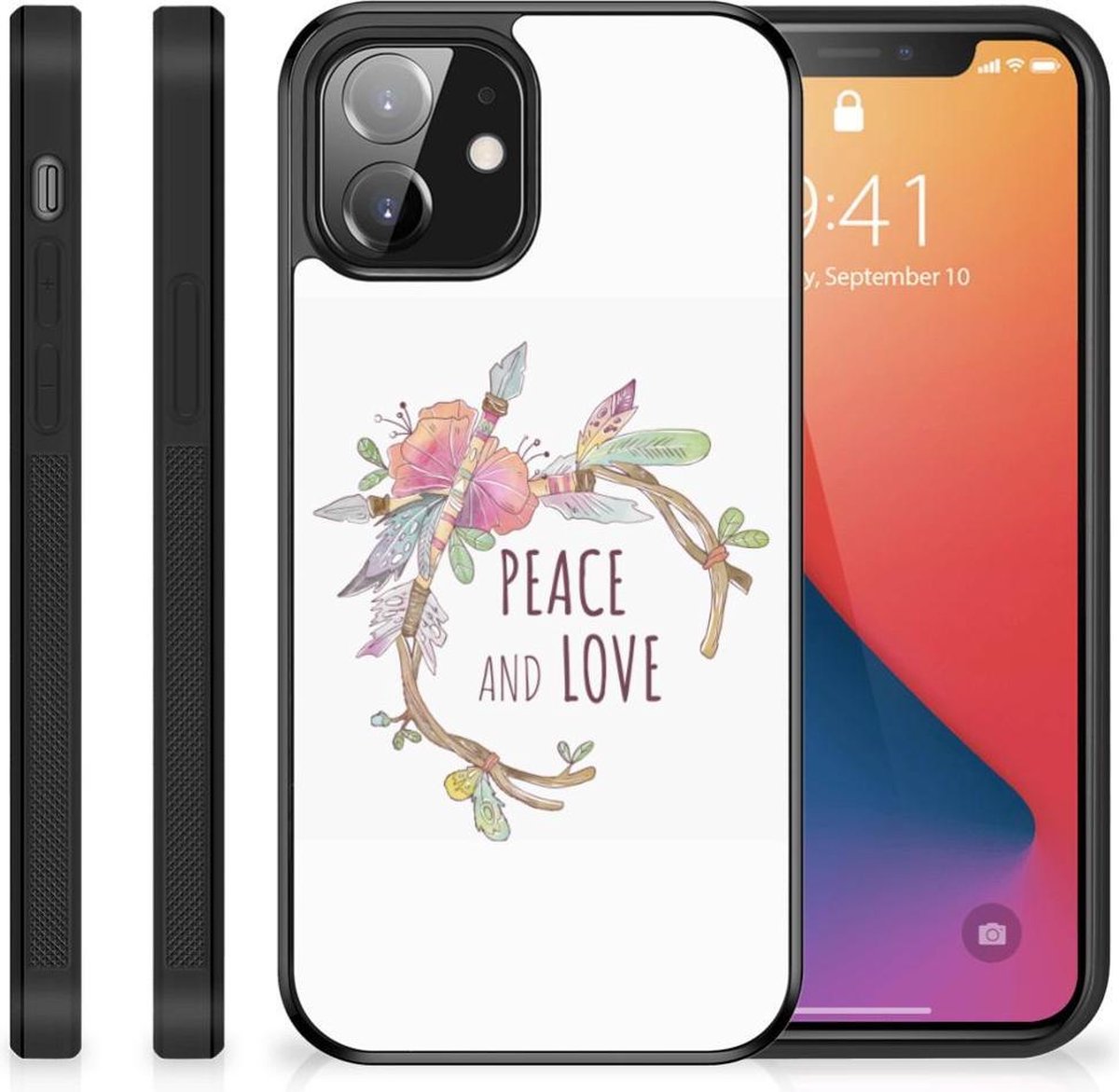 iPhone 12 Mini Bumper Hoesje Boho Text