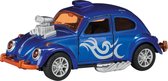 Hot Rod Kever Beetle Metal (Donkerblauw) Toys 13 cm - Modelauto - Schaalmodel - Model auto