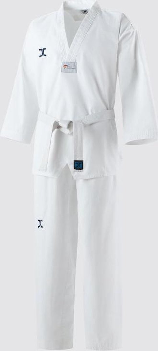 Taekwondo-pak (dobok) voor beginners JCalicu-Club | WT | wit (Maat: 140)