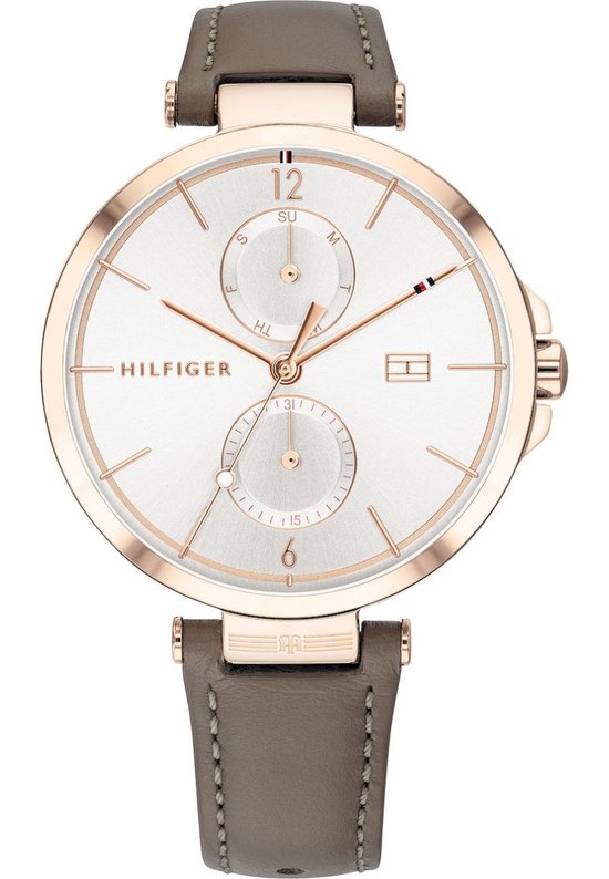 Tommy Hilfiger TH1782125 Horloge – Leer – Bruin – Ø 37 mm