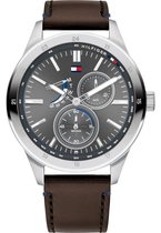 Tommy Hilfiger TH1791637 Horloge  - Leer - Bruin - Ø  44 mm