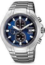 Citizen Super Titanium Horloge - Citizen heren horloge - Blauww - diameter 43 mm - Titanium