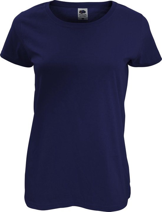 Fruit Of The Loom Dames/ Vrouwen Dames-Fit Original T-Shirt met Korte Mouwen (Donker Marine)