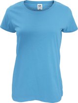 Fruit Of The Loom Dames/ Vrouwen Dames-Fit Original T-Shirt met Korte Mouwen (Azure Blauw)