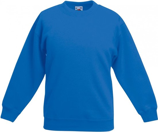 Fruit Of The Loom Kinder Unisex Premium 70/30 Sweatshirt (Royaal Blauw)