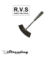 Streuding- Schoffel- Roestvrij Staal - ( RVS ) - Rond model 16 cm - zonder steel - Onkruidbestrijding - ArtNr. 22862