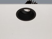 Inbouwspot Ribs Zwart - Ø9cm - LED 10W 2700K 1100lm - IP44 - Dimbaar > inbouwspot binnen zwart | inbouwspots badkamer zwart | inbouwspot keuken zwart | inbouwspot zwart| spot zwart | led lamp zwart