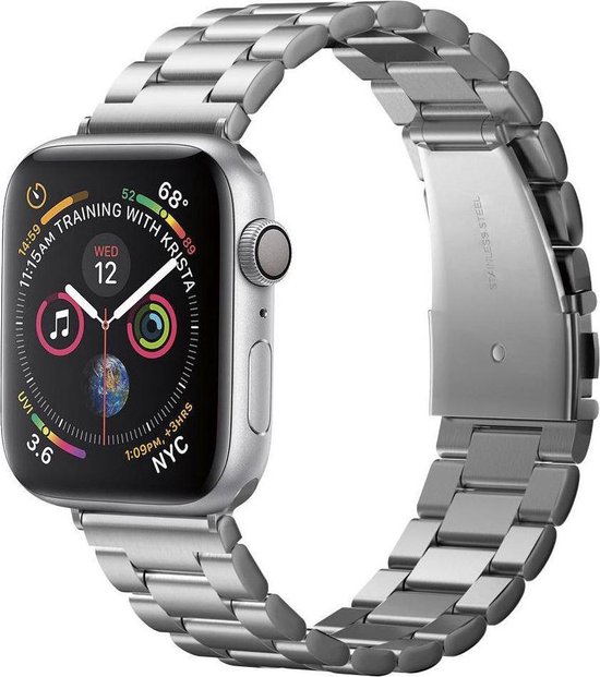 Spigen - Bandje voor Apple Watch 6 40mm - Roestvrijstaal Modern Fit Zwart |  bol.com