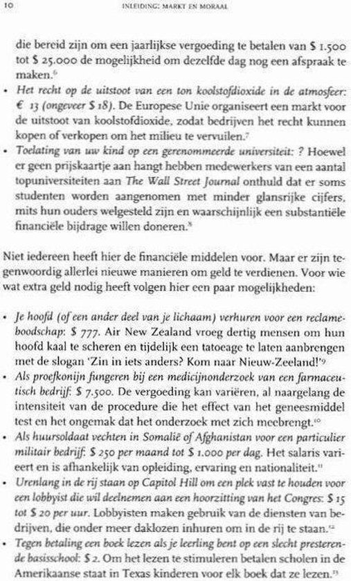 Pagina met tekst over de financiële middelen en mogelijke manieren om geld te verdienen.