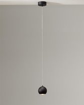 Hanglamp Denver Zwart - Ø10cm - LED 6W 2700K 805lm - IP20 - Dimbaar > lampen hang zwart | hanglamp zwart | hanglamp eetkamer zwart | hanglamp keuken zwart | led lamp zwart | sfeer