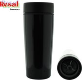 Resal Homeware Click & Go Travel Isoleerbeker Thermo Mug - Zwart