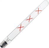 Ledl E27 5W Amsterdam Rood Buislamp Dimbaar