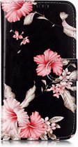 Samsung Galaxy Note 10 Lite Hoesje met Printje - Portemonnee Book Case - Kaarthouder & Magneetlipje - Hibiscus