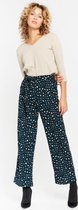 LOLALIZA Broek met luipaardprint - Blauw - Maat 36