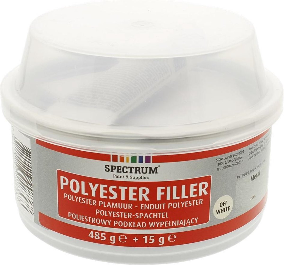 Spectrum Polyester plamuur hout metaal 485 g