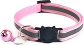 OnlinePetStore.nl Kattenhalsband Met Belletje - Licht Roze - Nylon - Halsband