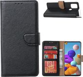 Xssive Hoesje voor Samsung Galaxy A21s - Book Case - Zwart