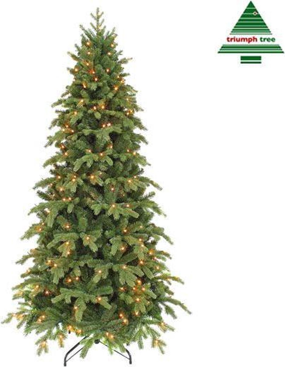 Kunstkerstboom Sherwood Slim DELUXE LED in groen van Triumph Tree.